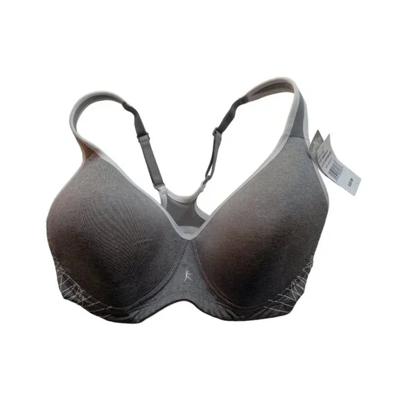 NWT Danskin 34DDD/1X Heather Grey Sports Bra - Picture 7 of 9